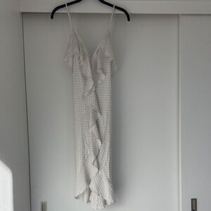 Victoria’s Secret Polka Dot Ruffle Slip Dress — XS